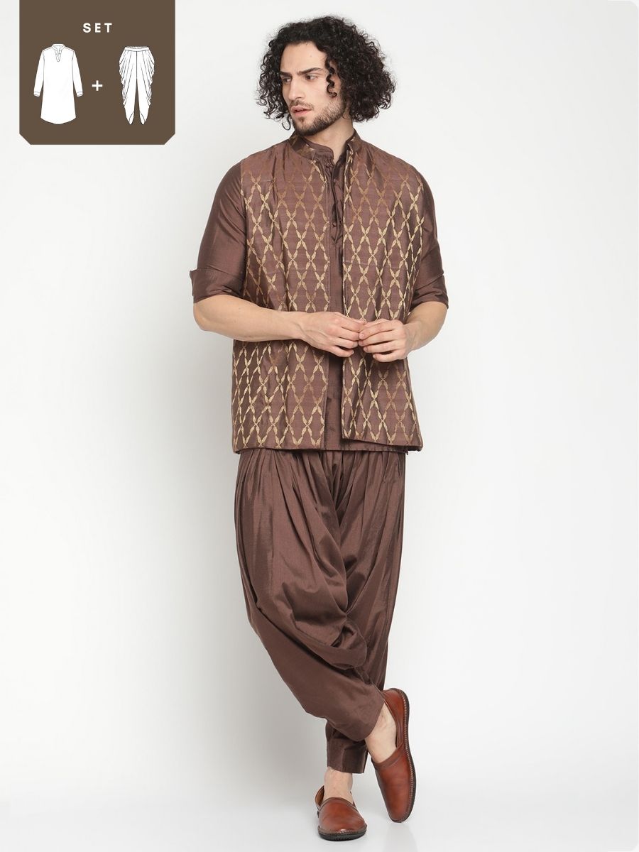 Kurta pant with nehru on sale jacket