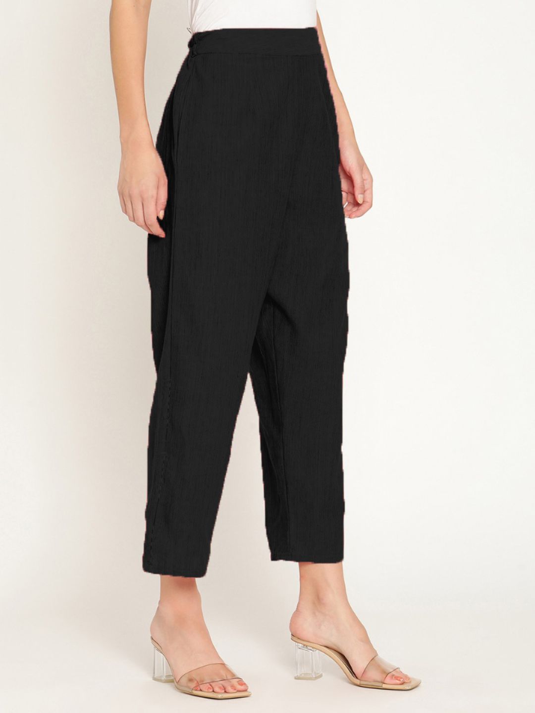 Pleated pants - Black