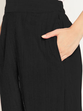 Pleated pants - Black