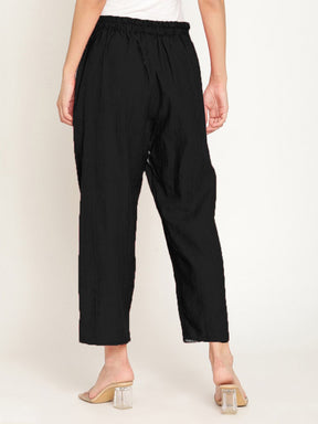 Pleated pants - Black