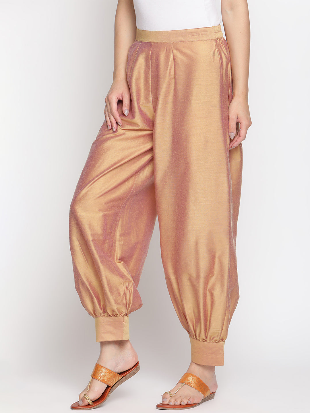 Pathani Pant-Golden Purple