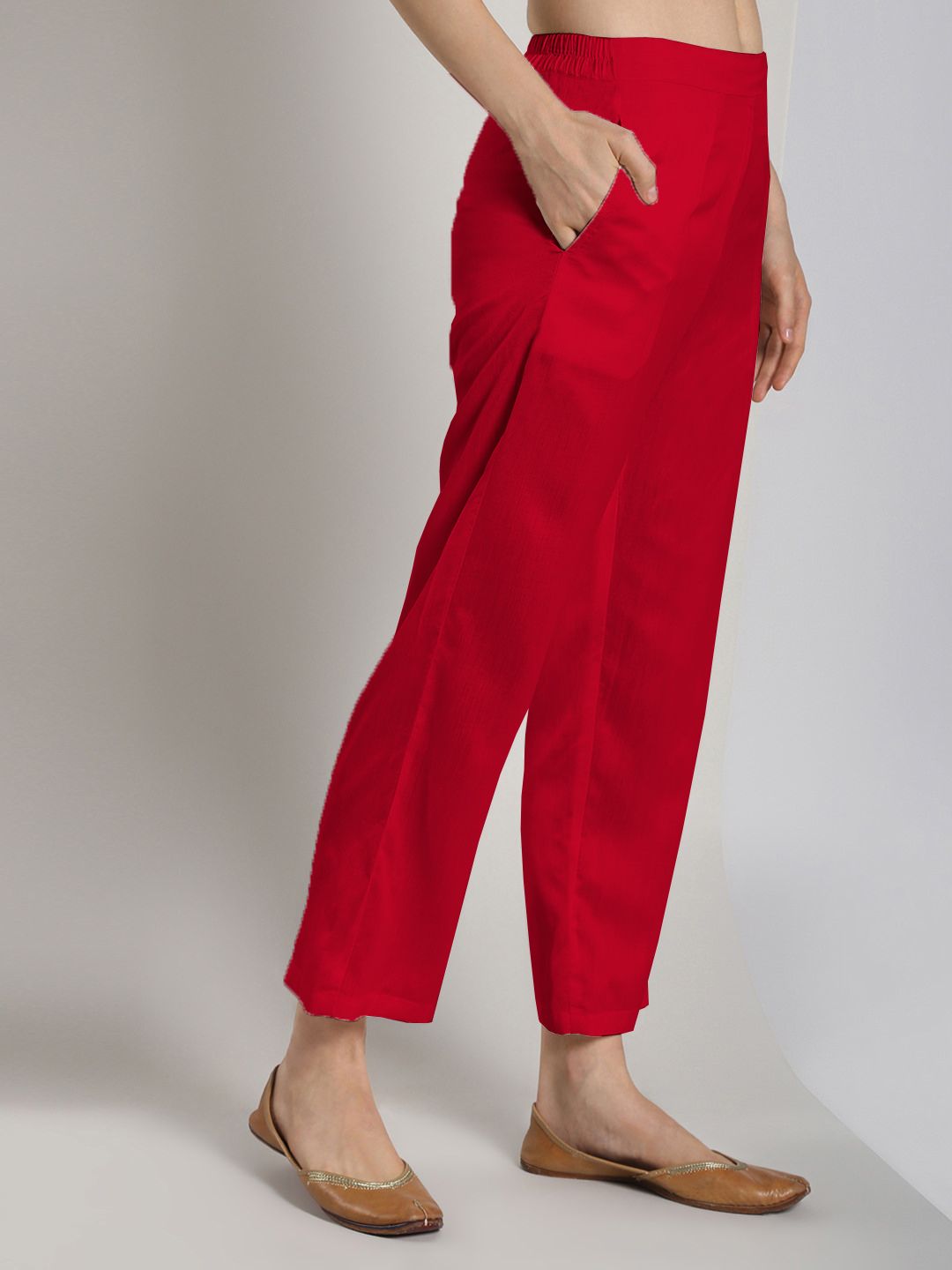 Straight pant -scarlet red