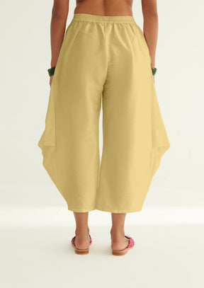 Pleated pants - Lemon yellow