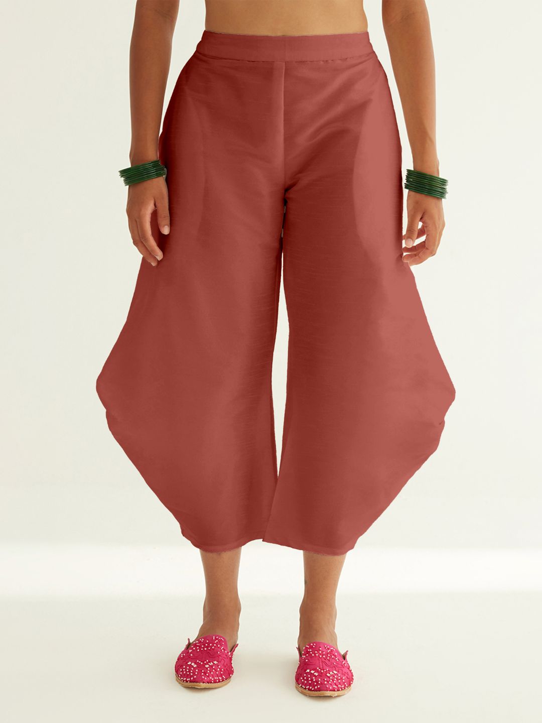 Pleated pants - Rose Brown