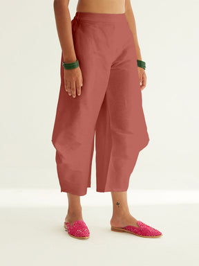 Pleated pants - Rose Brown