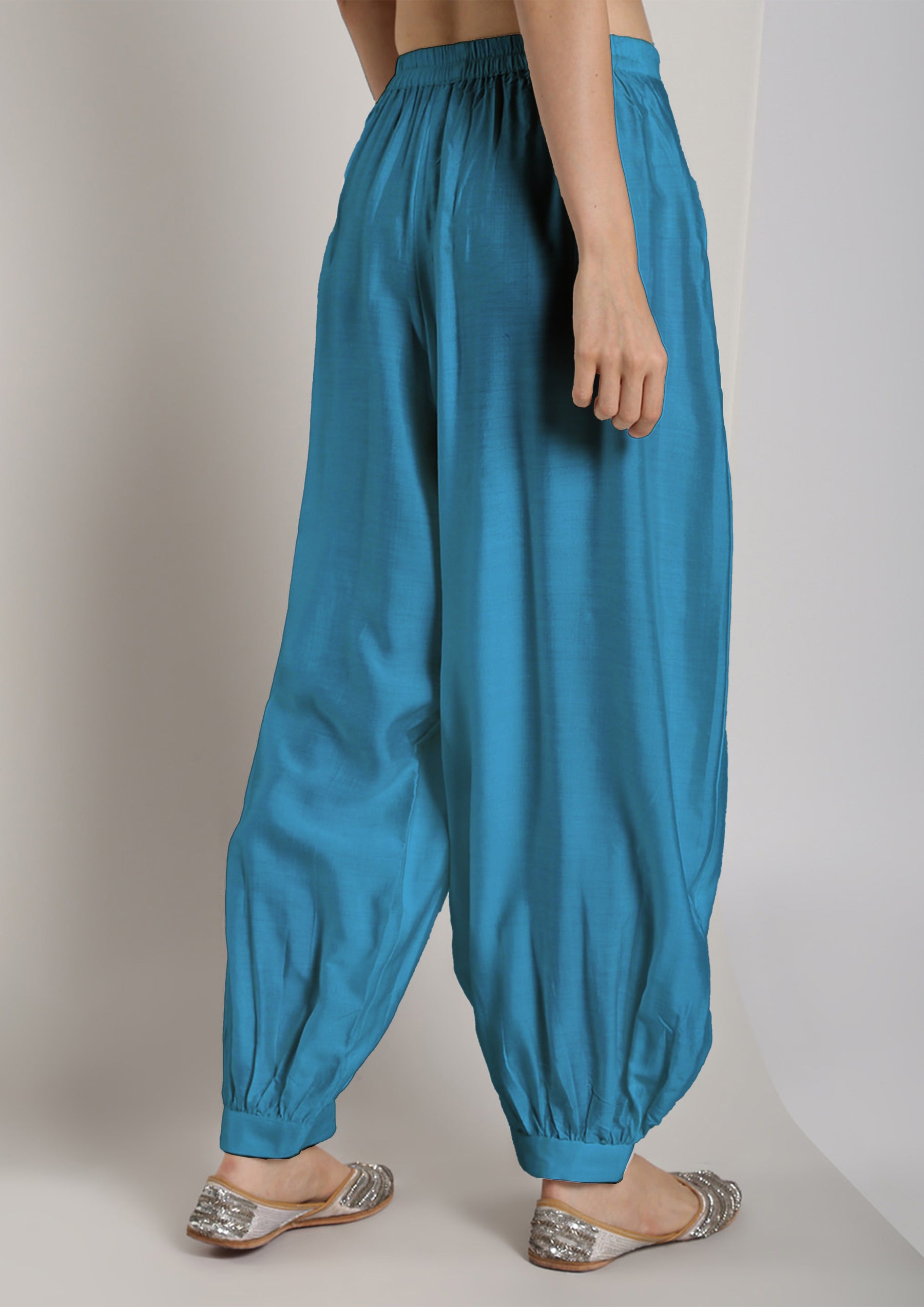 Blue Banarasi Pathani Salwar