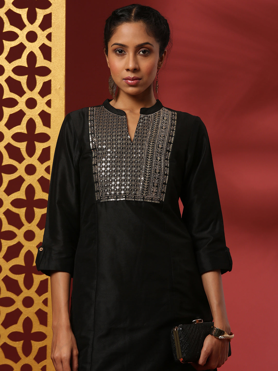 Embroidered 2pc kurta set