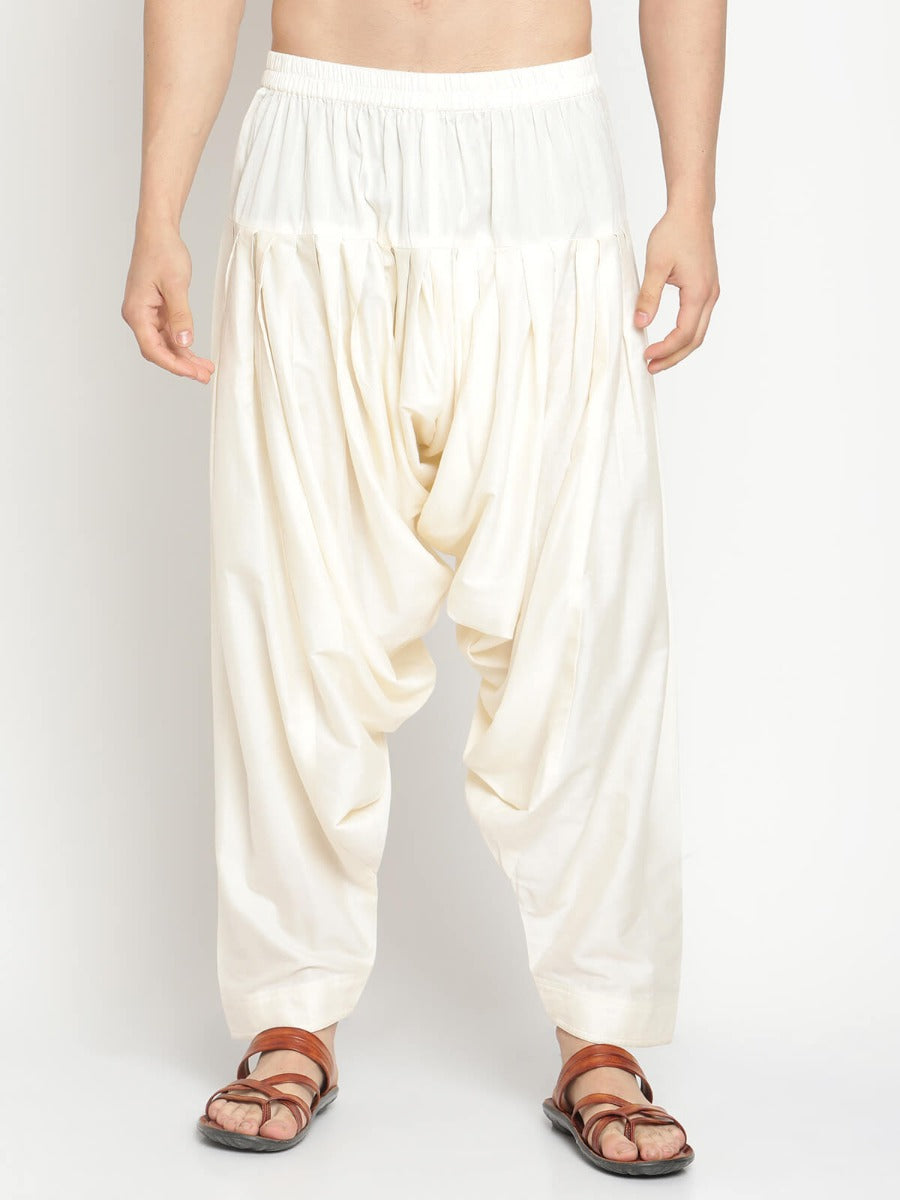 Jubination Afghani Harem Pants Girls Plain Beige Colour Afgani Salwar /  Pajama / Lower Size XXL