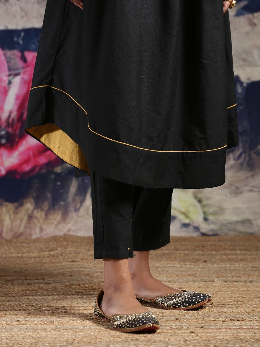 Ivory-Pink Floral Afghani Suit – Label Madhuri Thakkar